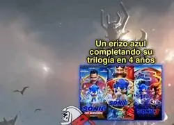 Increíble como irrumpió Sonic en el Cine