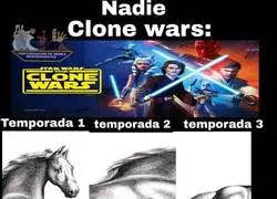 El caballo de La Guerra de los Clones