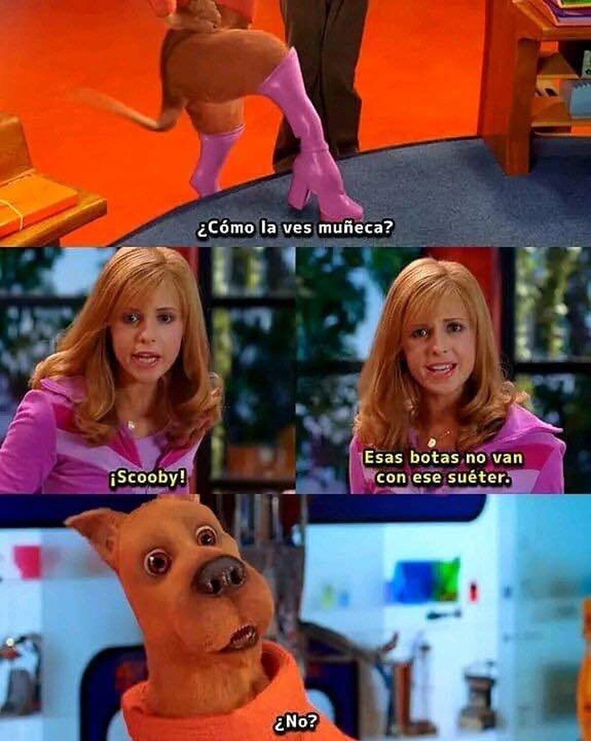 El no sabe, Daphne.