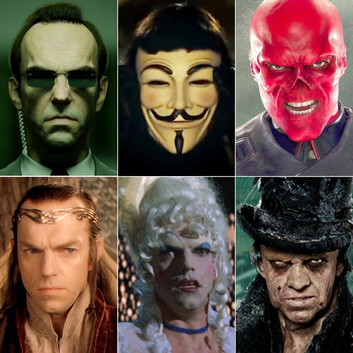 Los rostros de Hugo Weaving