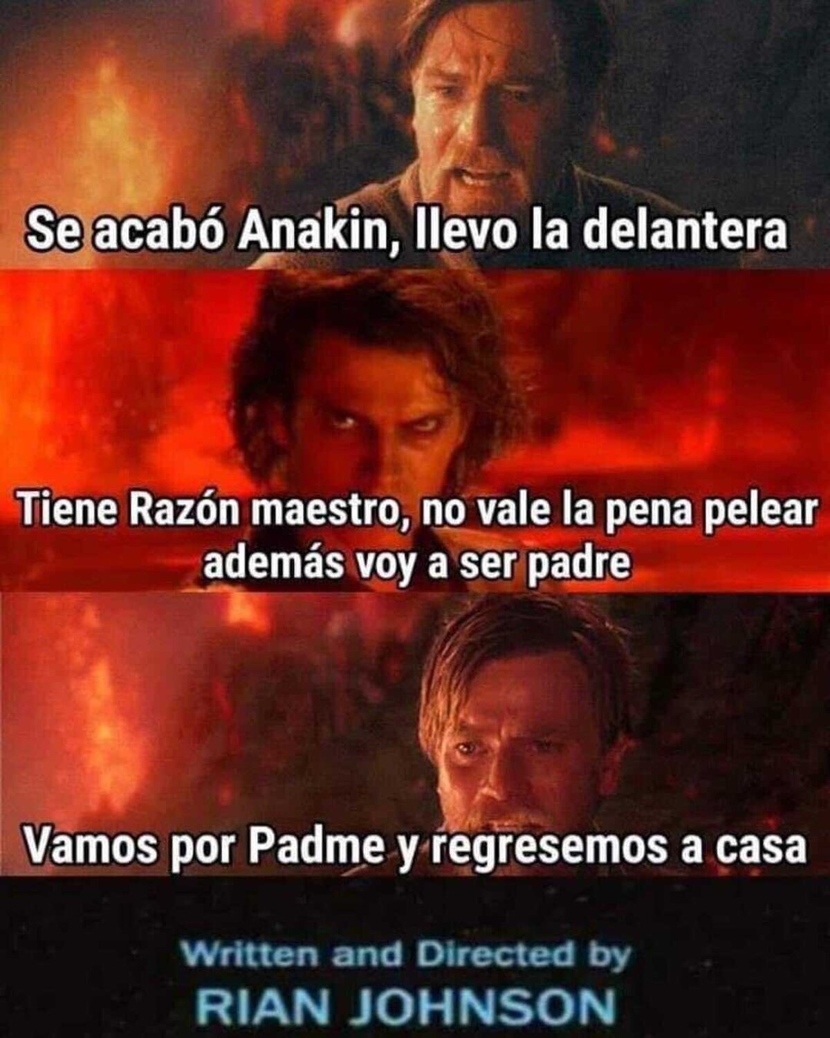 Anakin forzó un poco la pelea, la verdad