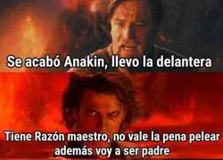 Anakin forzó un poco la pelea, la verdad