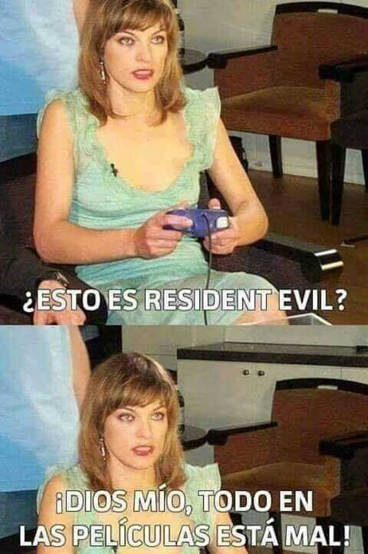 Milla probando los Resident Evil por primera vez