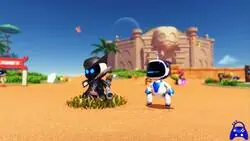 Si intentas pegarle al cazador en Astro Bot, te hará un Parry