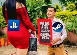 Sony, estoy de rodillas.