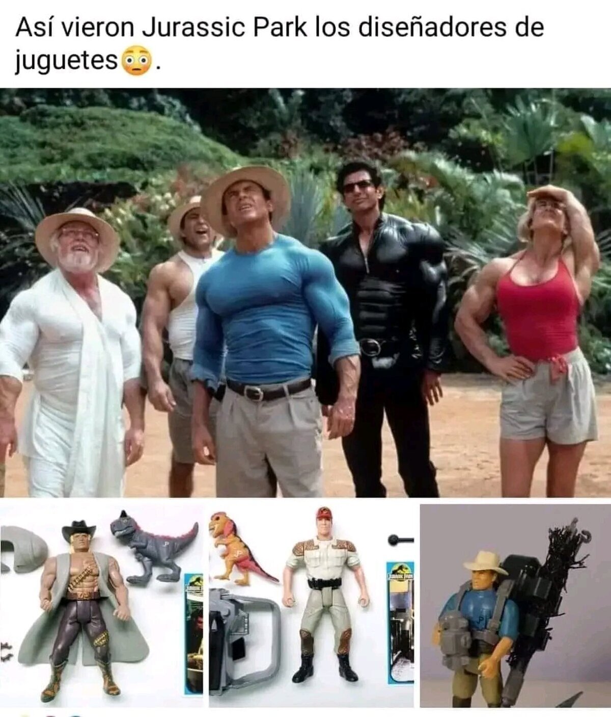 Los juguetes de Jurassic Park eran raros