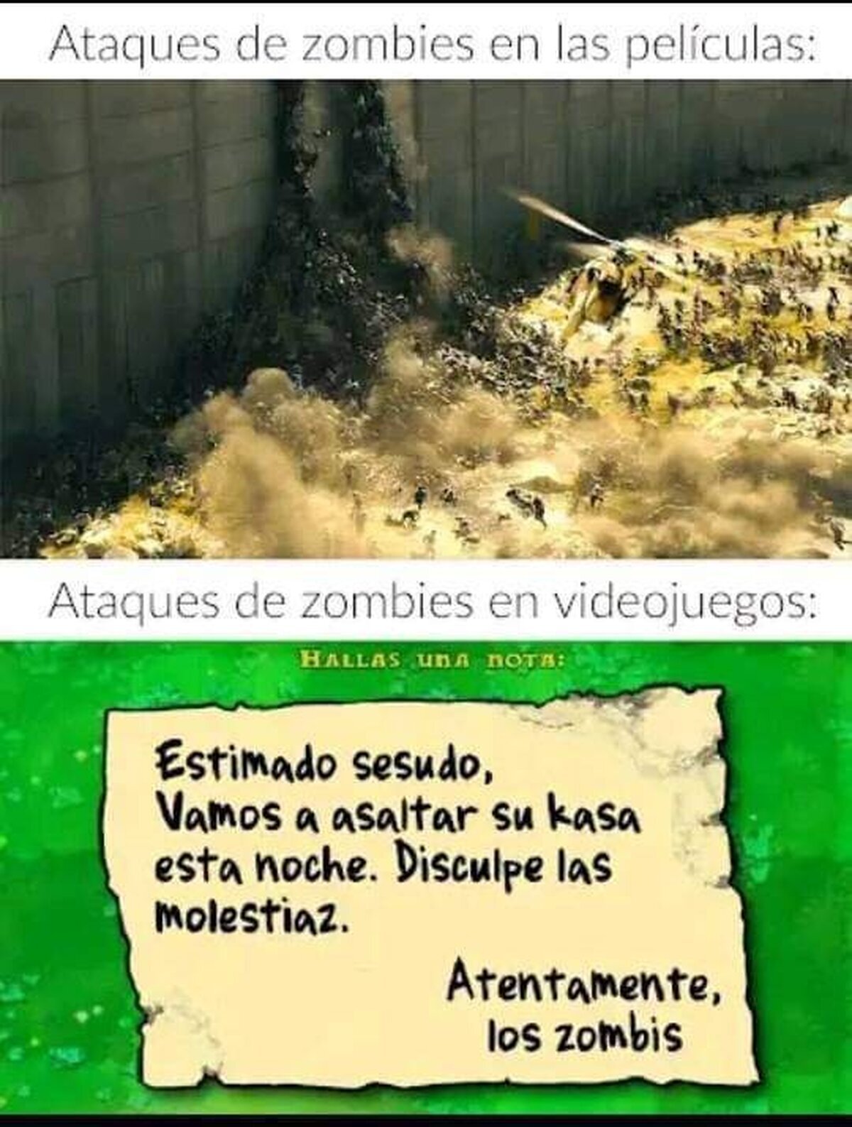 Re-buena onda los zombies de PVZ