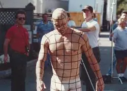 Robert Patrick durante el rodaje de Terminator 2