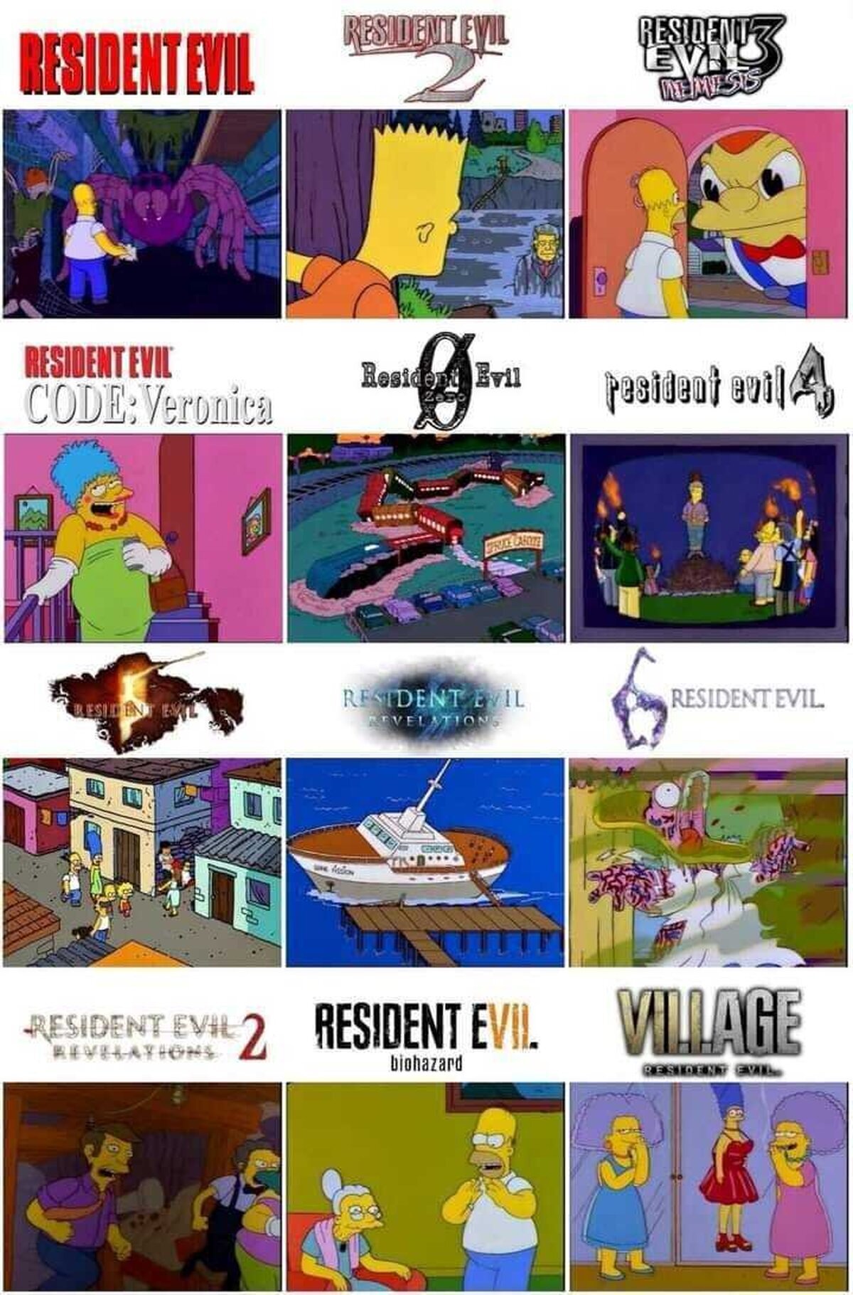 Resident Evil Simpsonizado