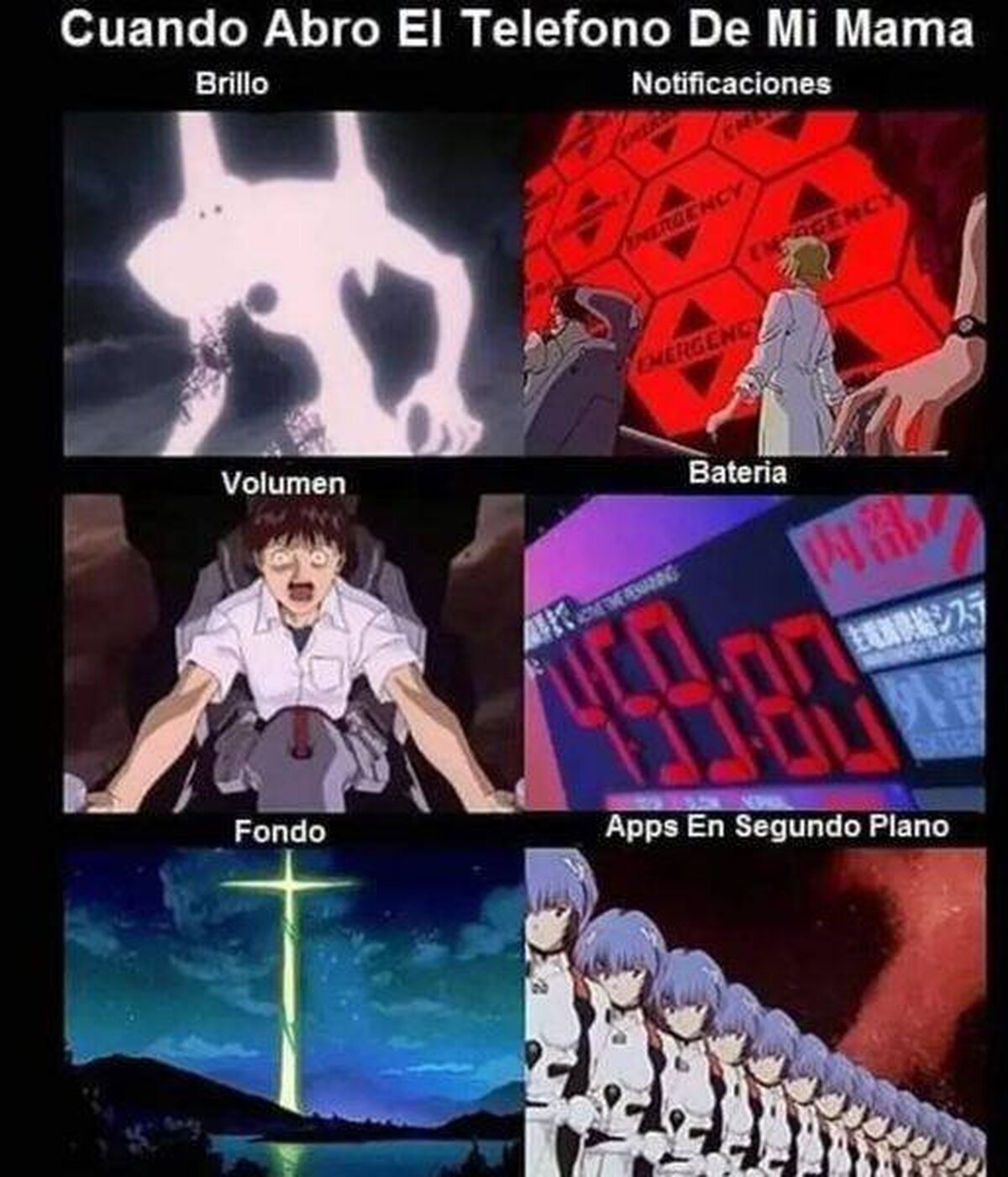 El movil de mi madre según Evangelion