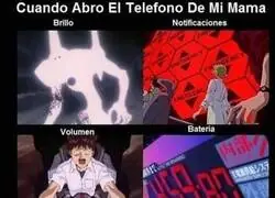 El movil de mi madre seg&uacute;n Evangelion
