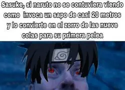 &iquest;Se contuvo Naruto en su primera pelea con Sasuke?