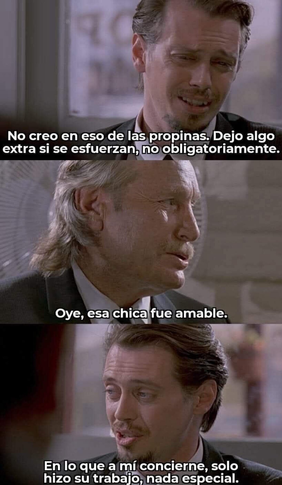 El señor Rosa no creía en las propinas