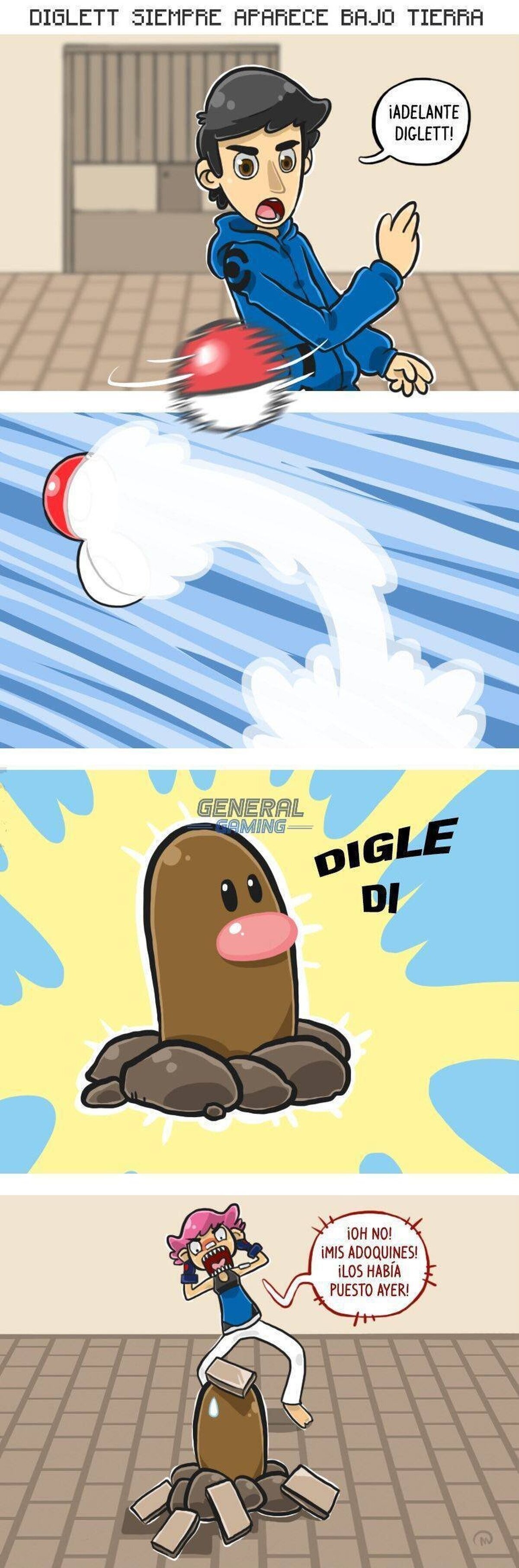 No invoquéis a Diglett en tejados