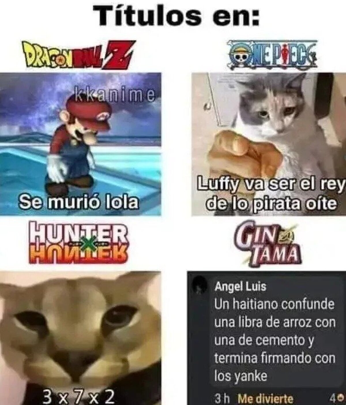 Títulos de episodios en los animes