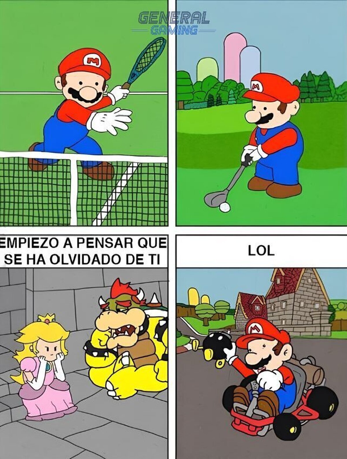 Mario tiene muchas cosas que hacer