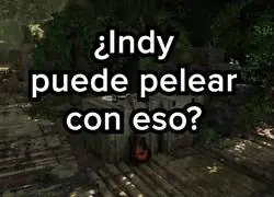 Indiana Jones hace alarde de que puede pelear con lo que sea