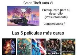 GTA VI habr&iacute;a costado m&aacute;s que cinco hits de Hollywood