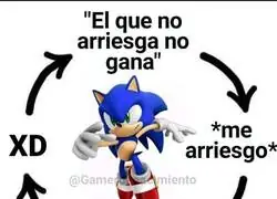 Arriesgando como Sonic