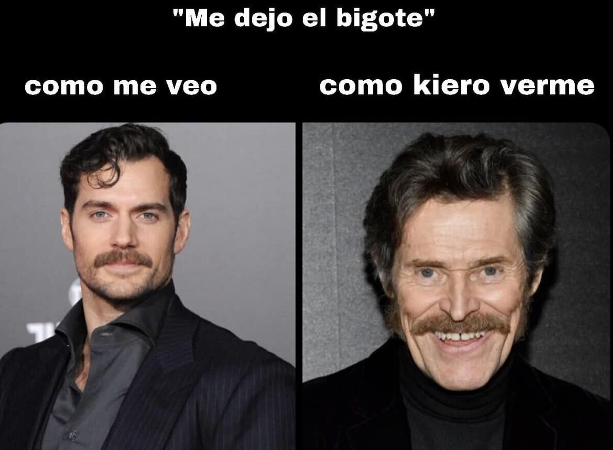 Un bigote de señor