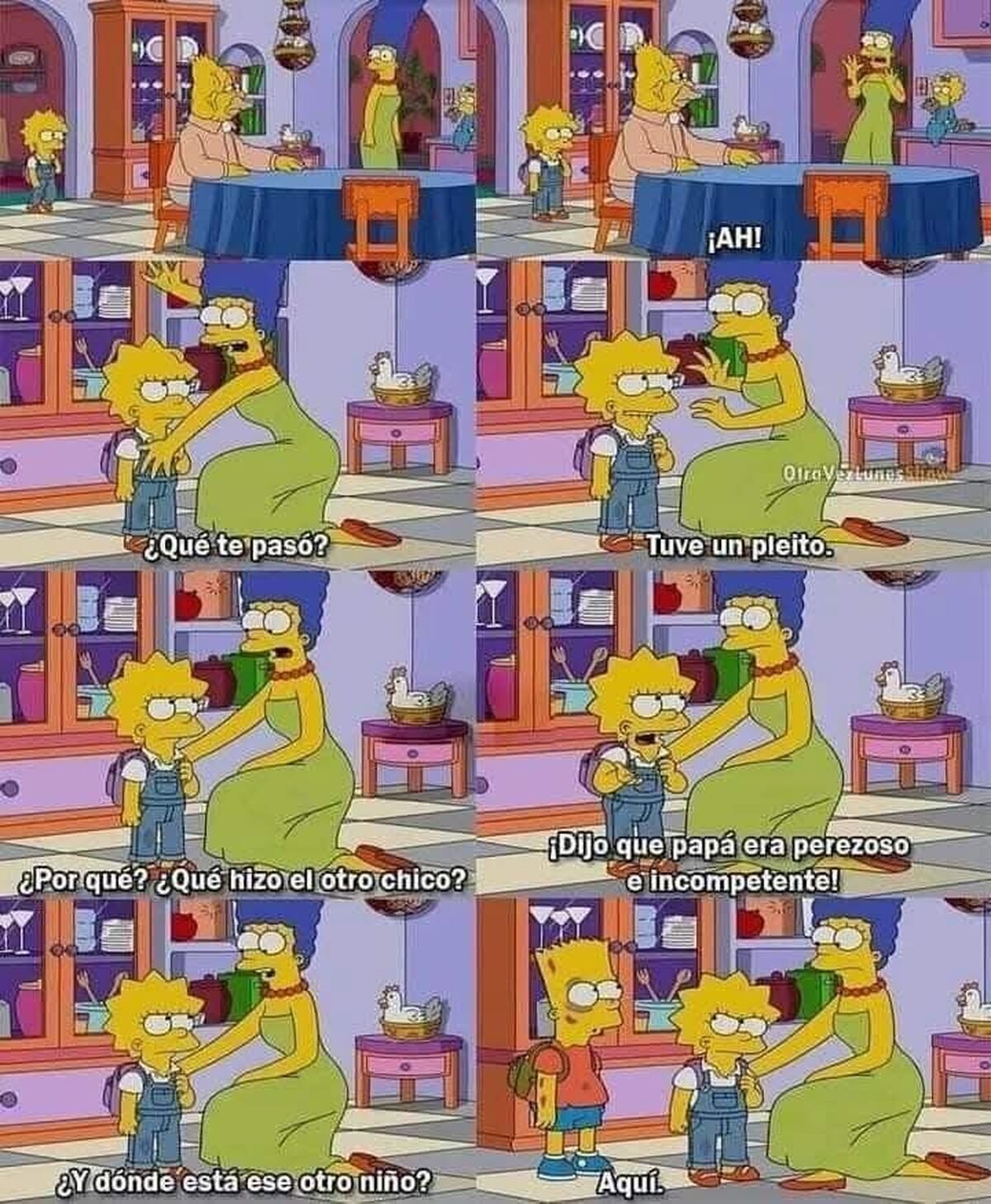 Momento brillante en los Simpsons actuales