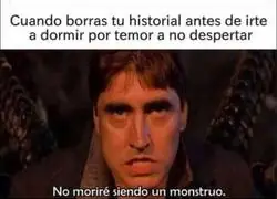 El historial siempre queda