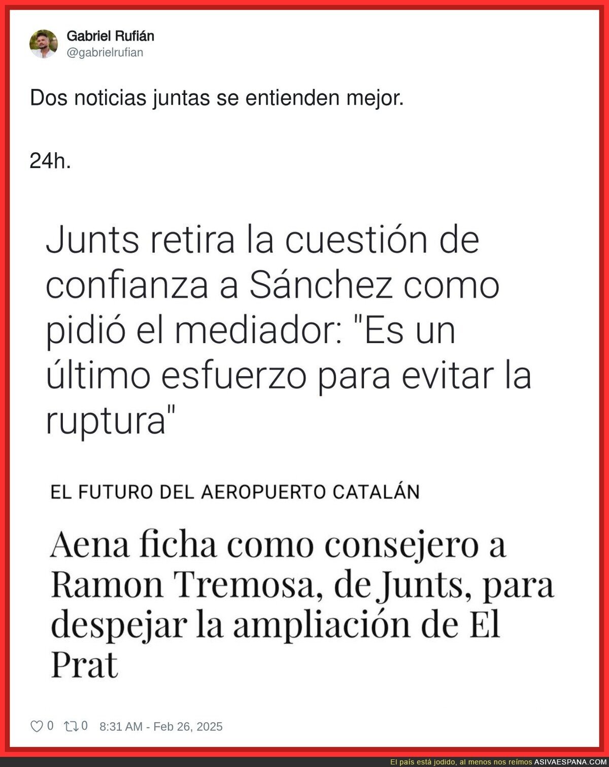 Junts moviendo fichas a su gusto