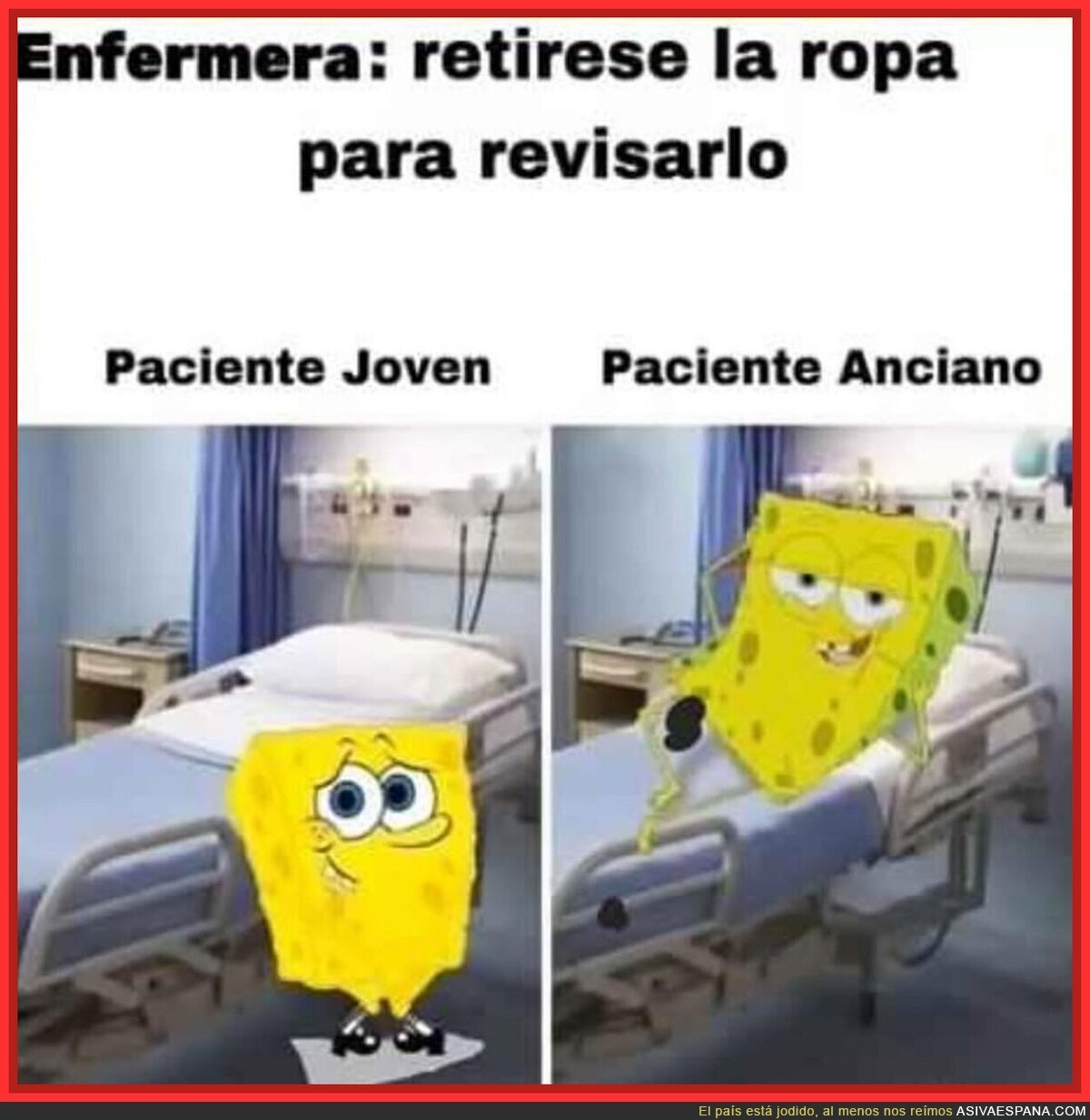 Diferentes sentimientos en el hospital según la edad