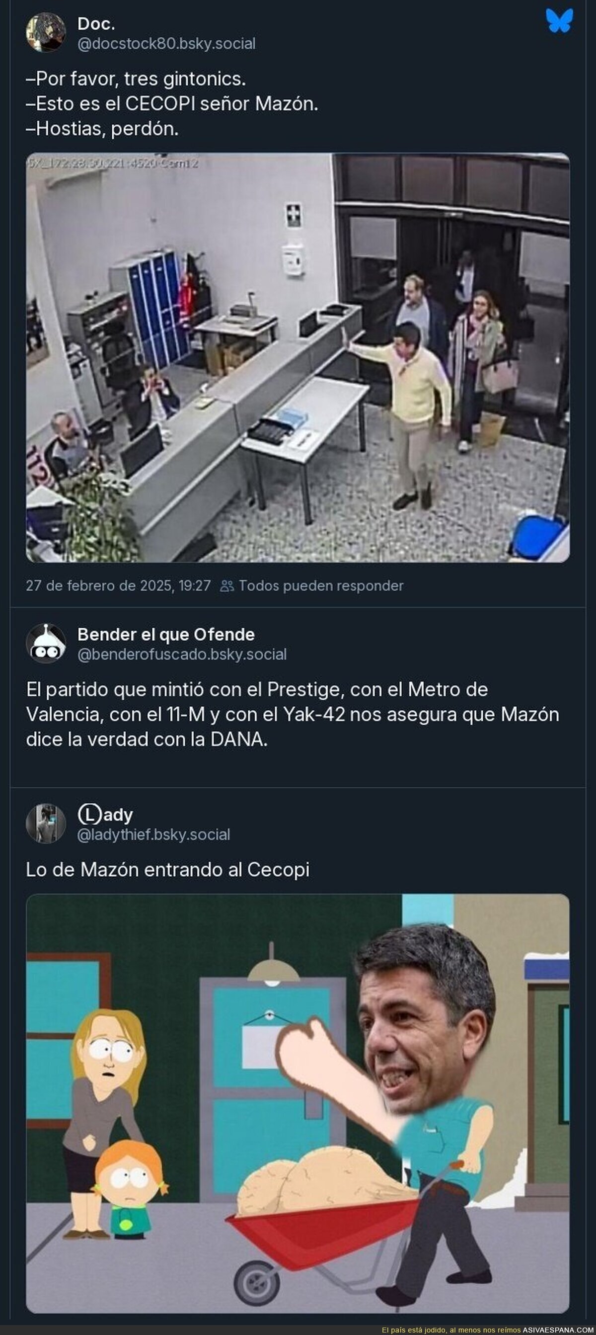 Apoteósica entrada de Mazón al Cecopi