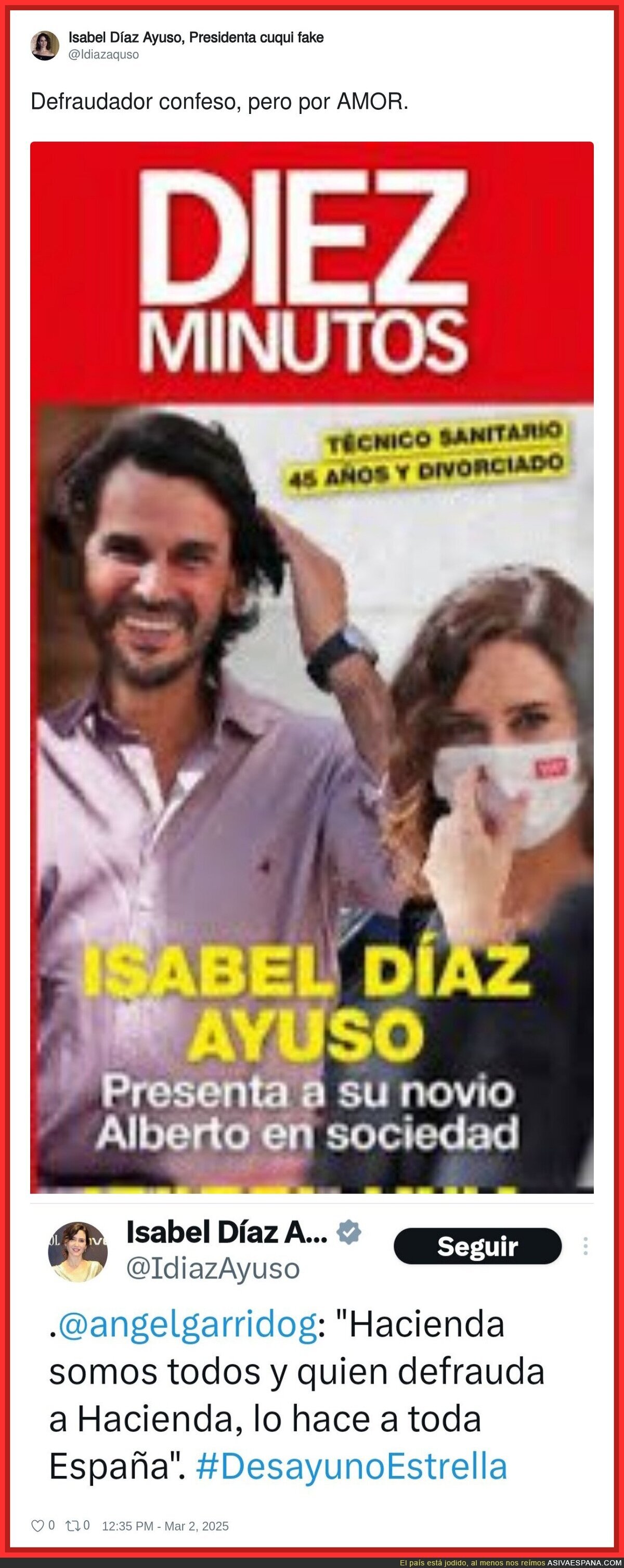 El gran amor de Ayuso por la patria