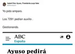 Ayuso sigue erre con erre con sus mentiras