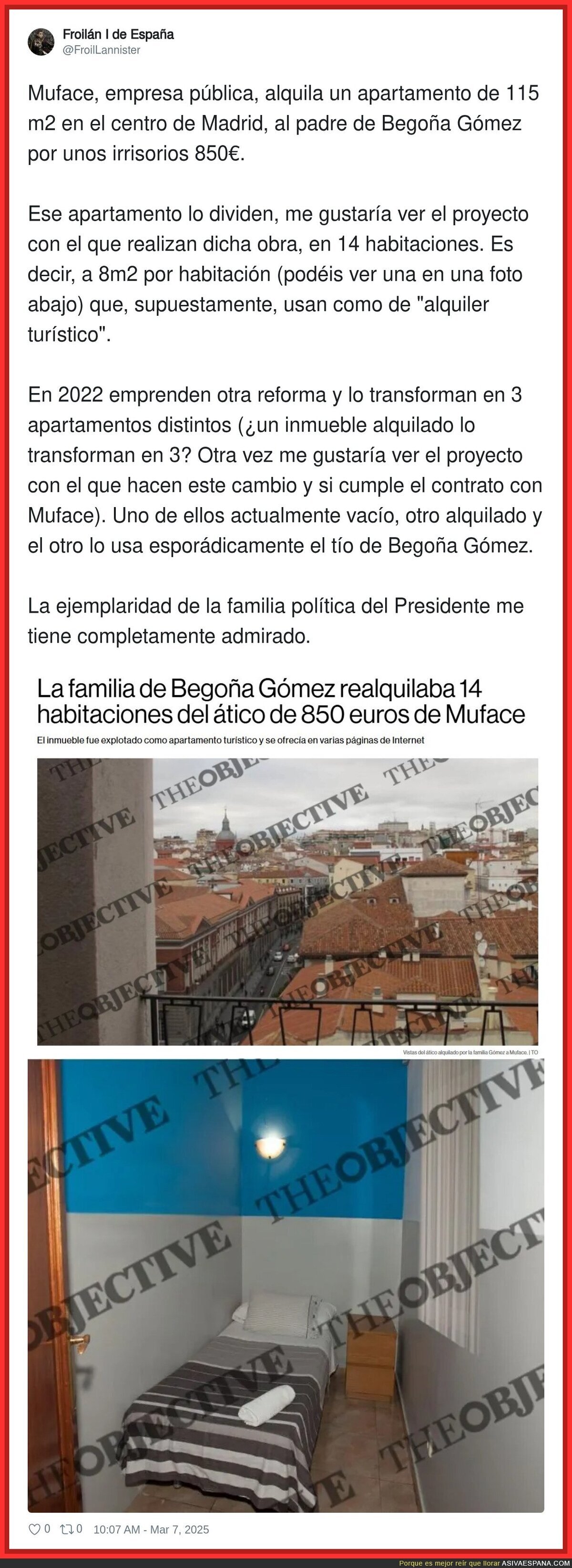 Más polémica con Muface