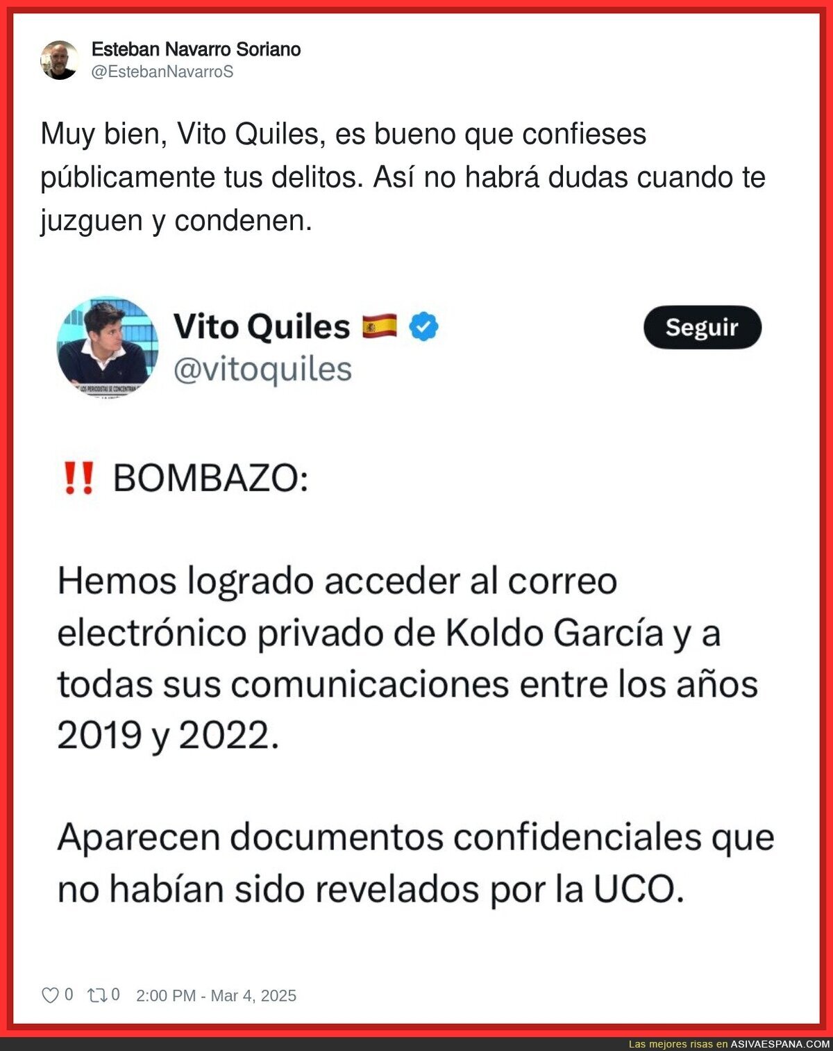Vito Quiles y sus polémicas prácticas