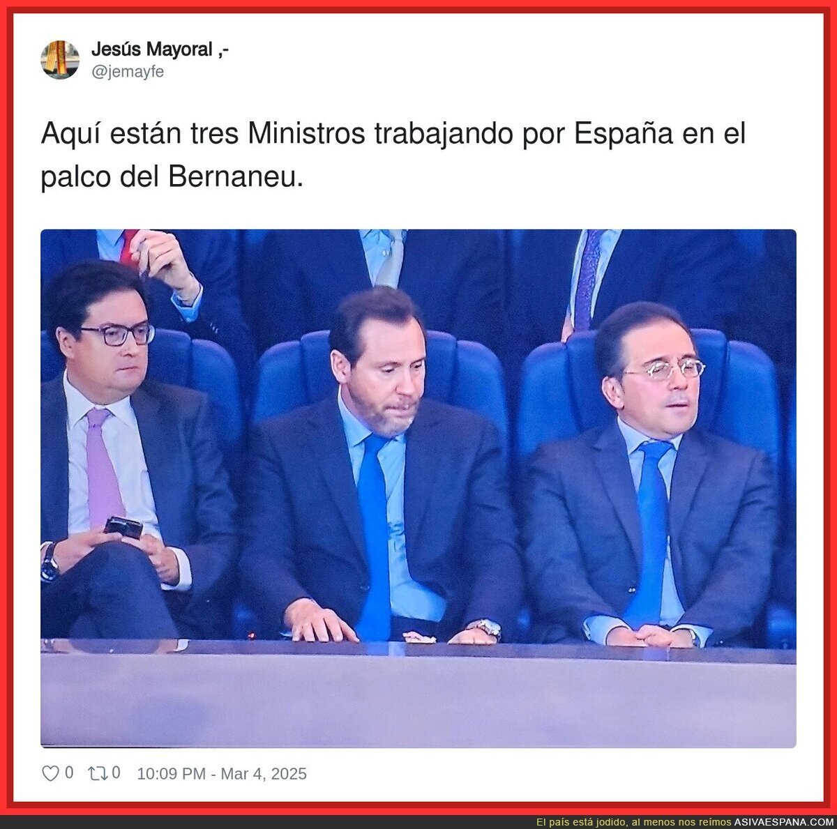¿Se darán cuenta que no se hacen bien yendo al Bernabéu junto a Florentino?