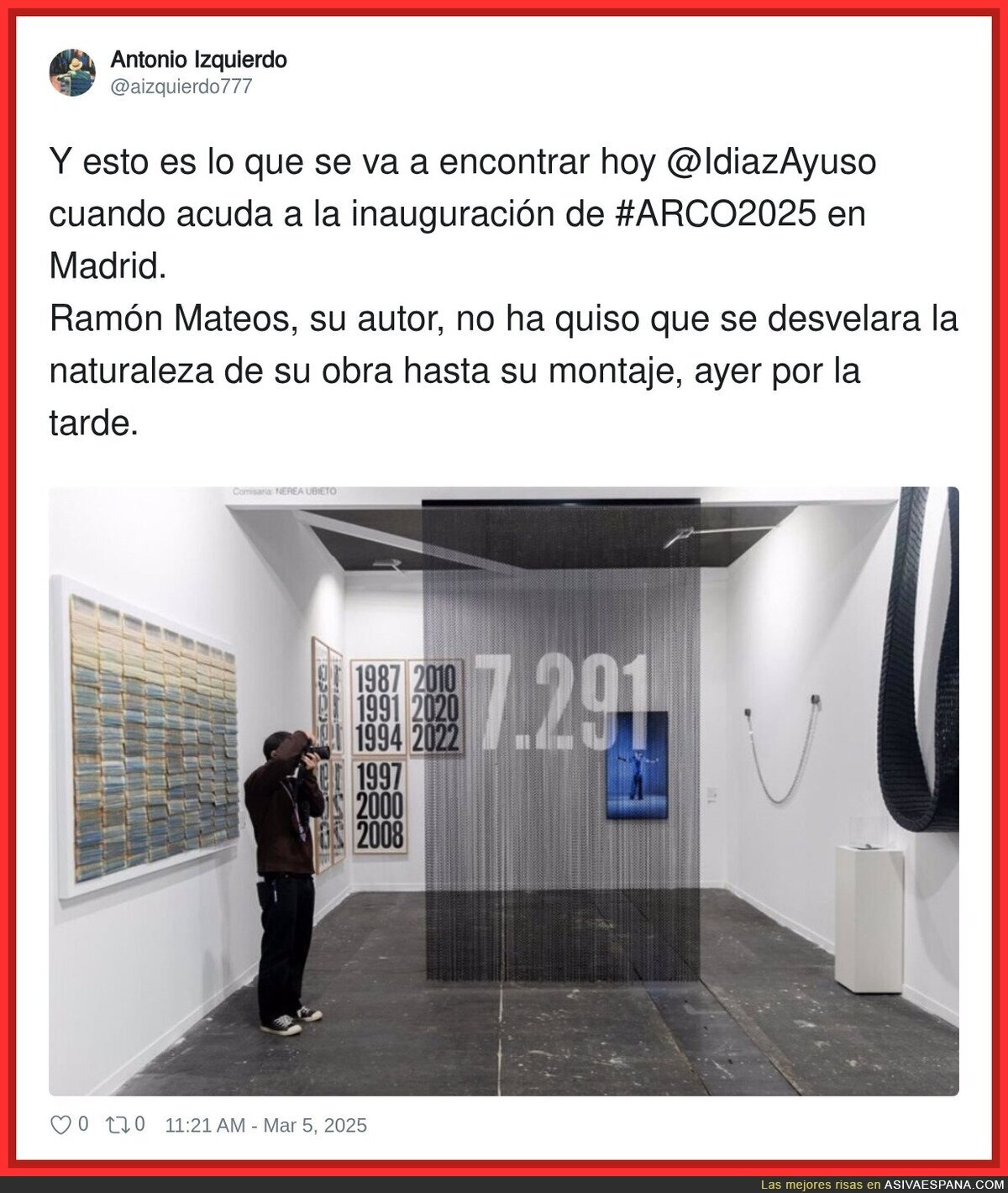 Que Isabel Díaz Ayuso disfrute del arte