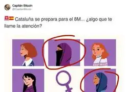 El cartel en Castellvell para el 8M