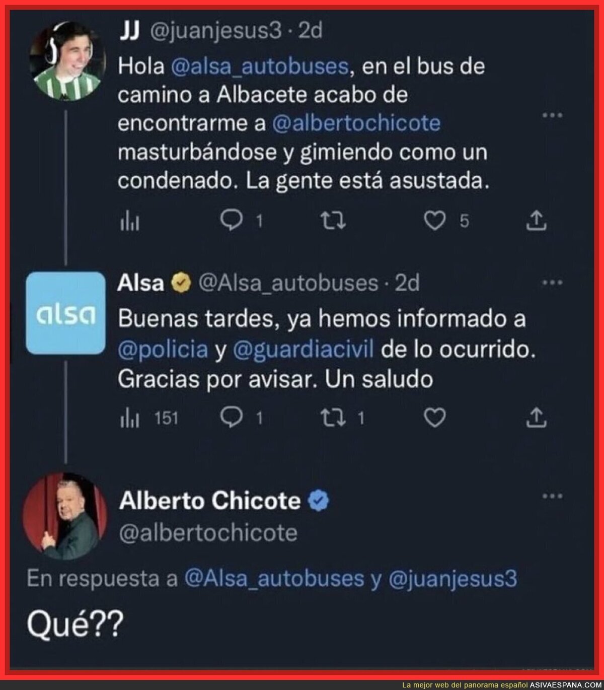 ¿Esto de Chicote y Alsa qué fue?