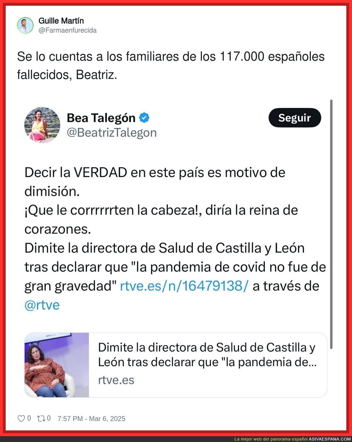 Beatriz Talegón y sus gracietas sin gracia