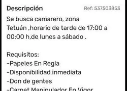 &iquest;Es legal todos estos requisitos?