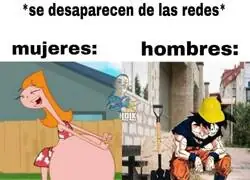 Diferencias entre mujeres y hombres cuando desaparecen de internet