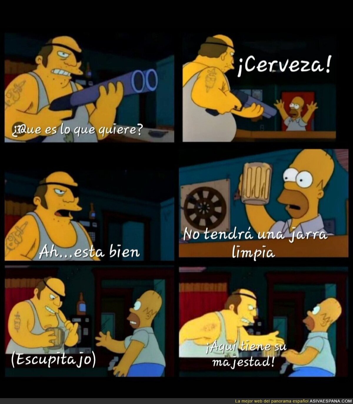 Servicio en el bar