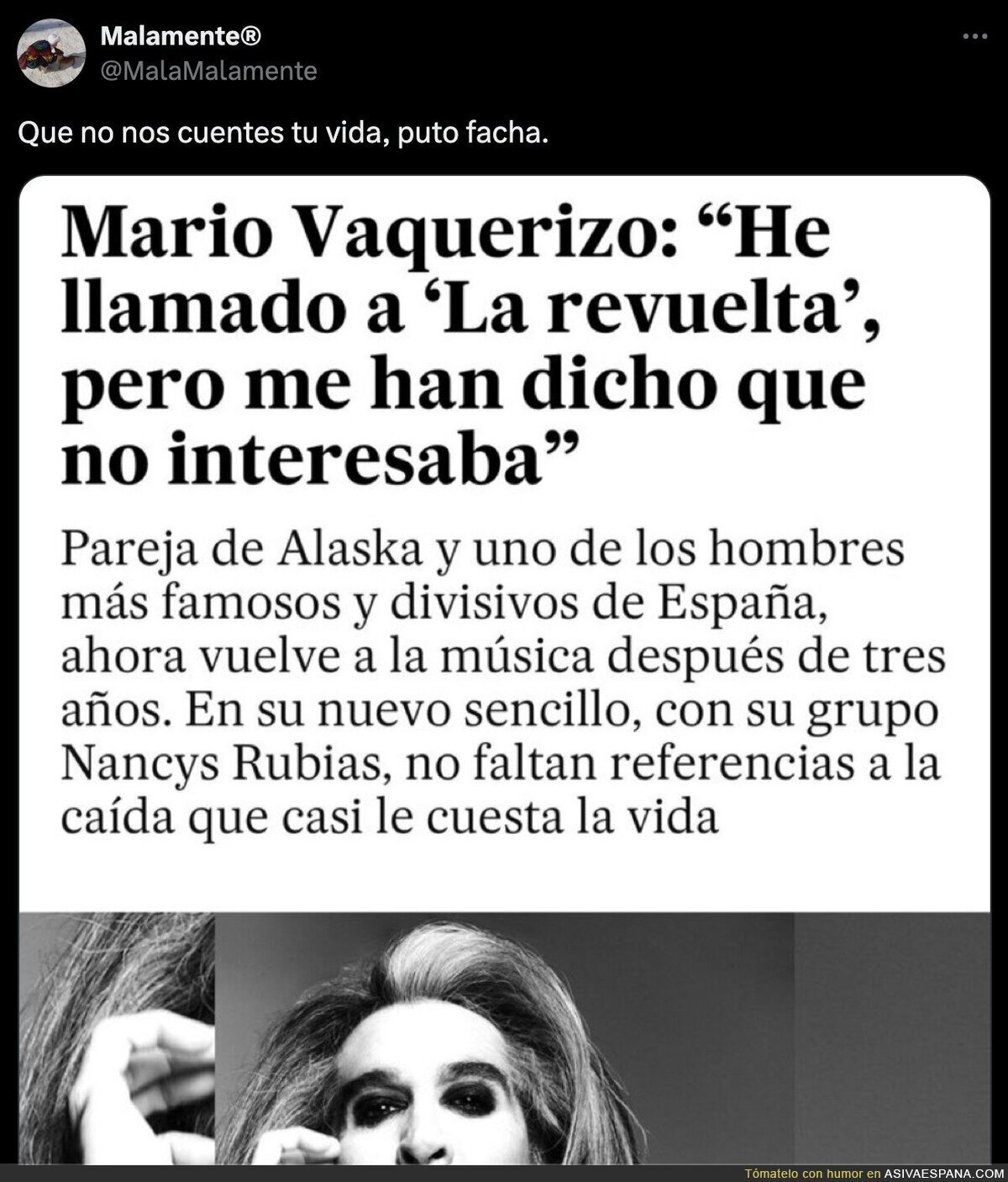 Mario Vaquerizo quiere dar que a hablar a costa de La Revuelta