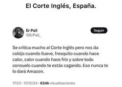 El gran favor que hace El Corte Ingl&eacute;s