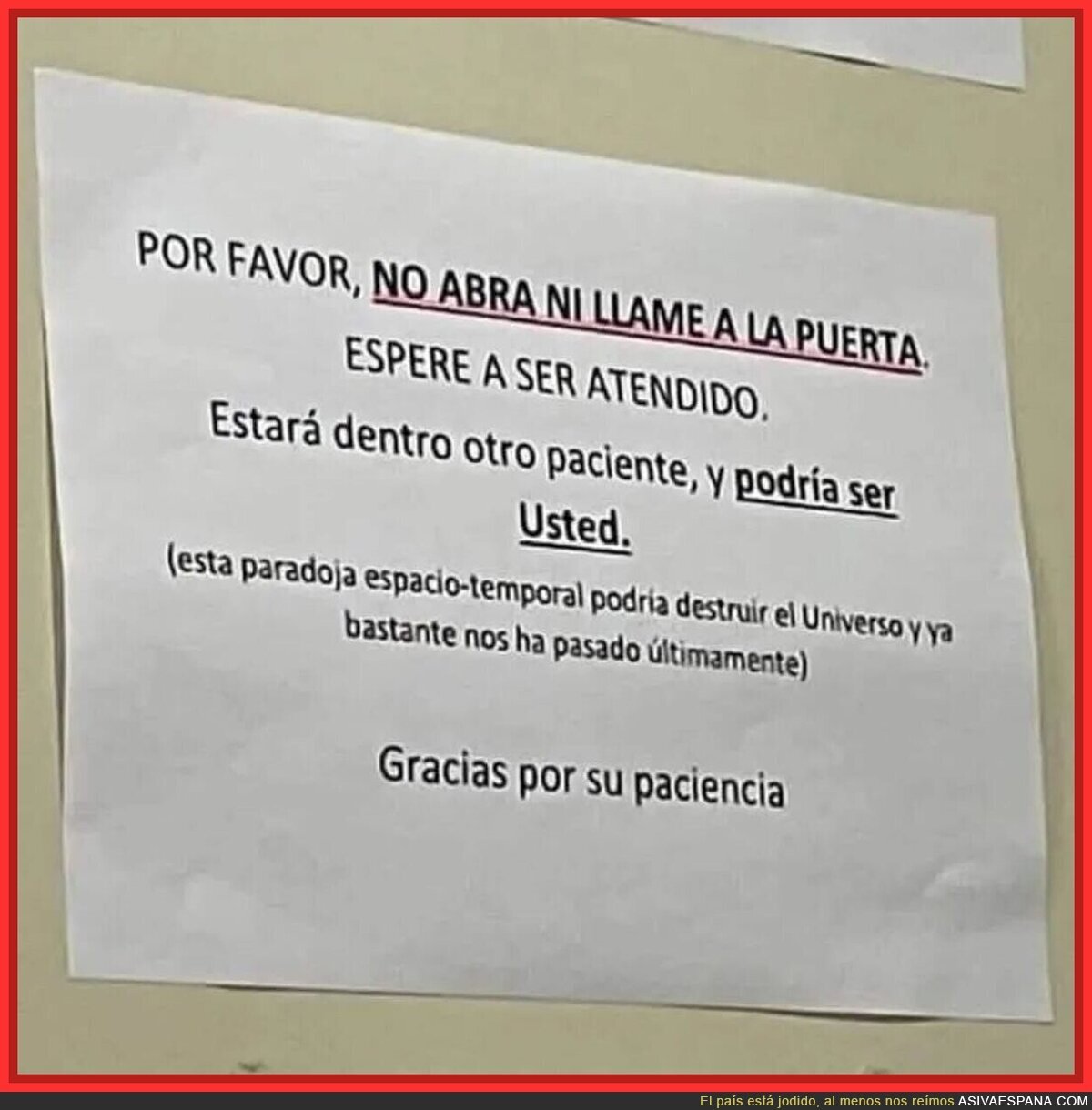 El paciente de Schrödinger