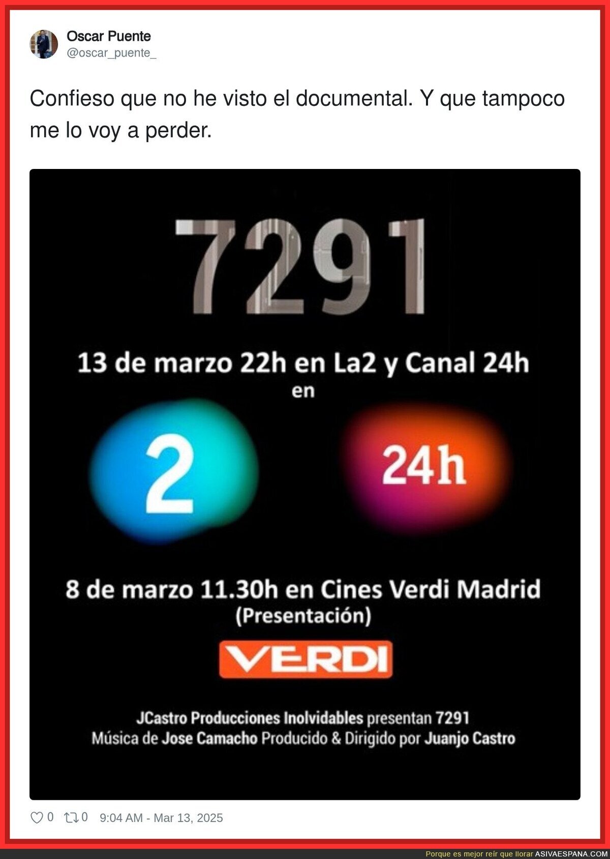 Un documental con 7291 razones para no perdérselo