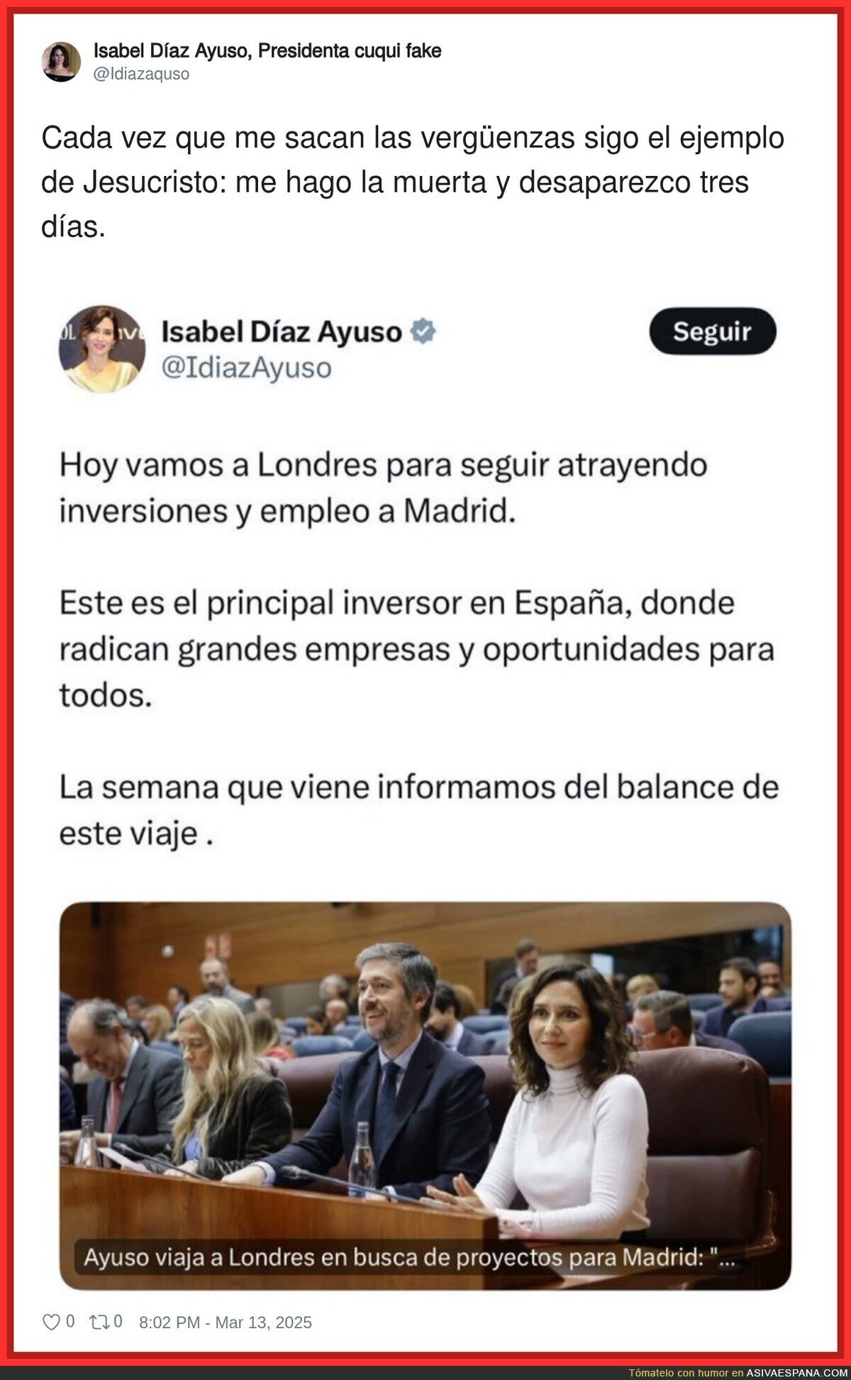 La desaparición de Ayuso cuando está en problemas
