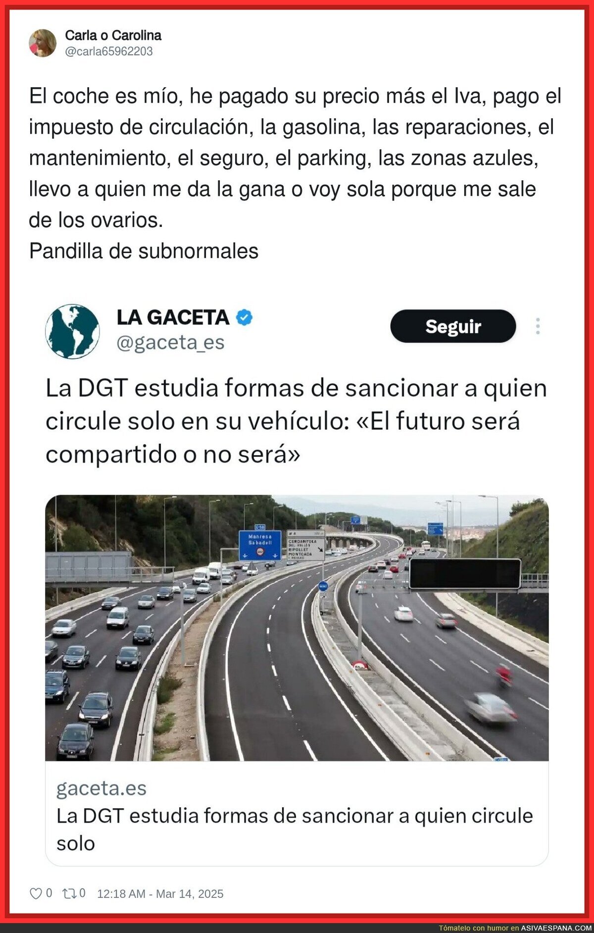 ¿Pero la DGT quién se ha creído que es?