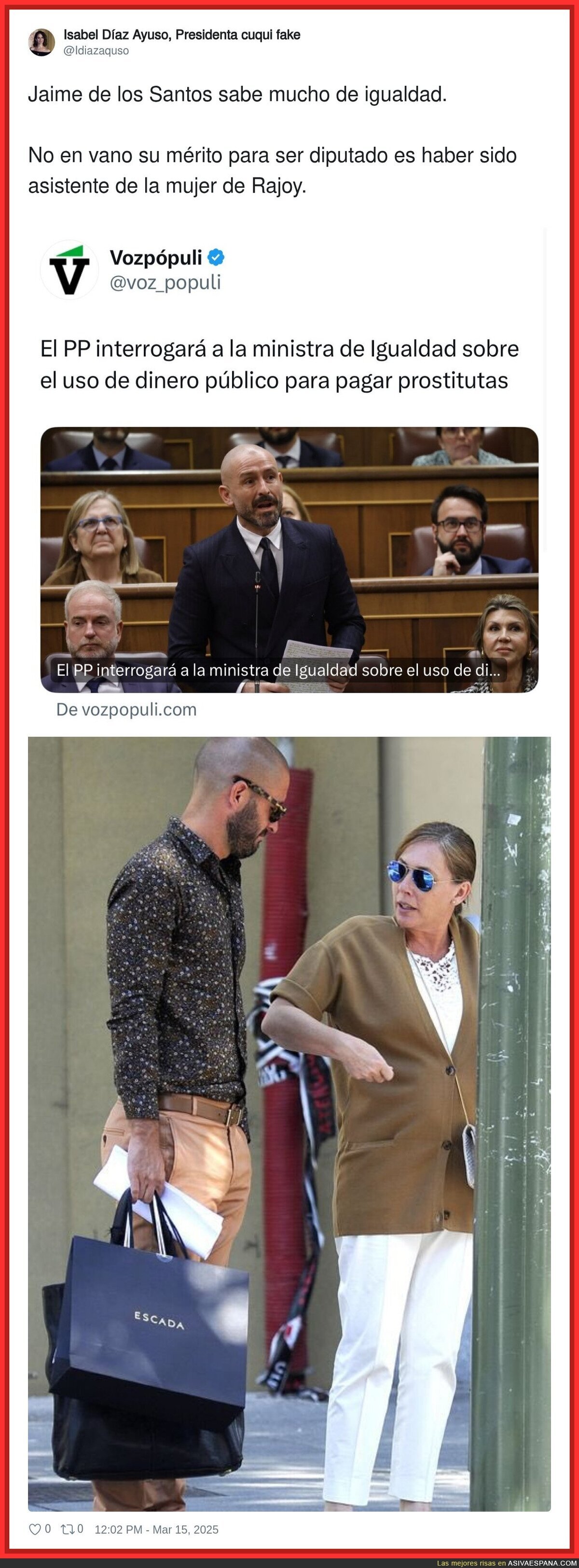 De asistente de la mujer de Rajoy a diputado en el Congreso