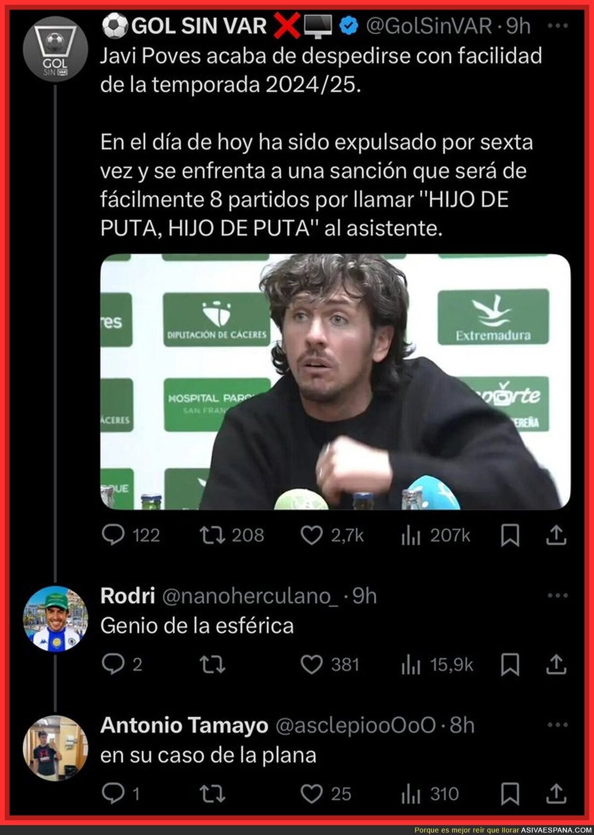 Javi Poves es un genio incomprendido