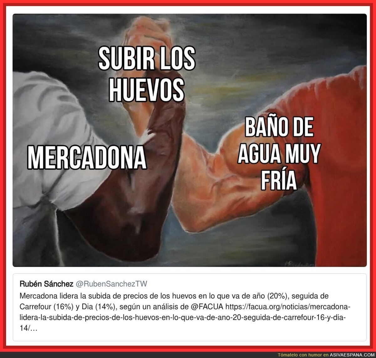La subida de los huevos es preocupante